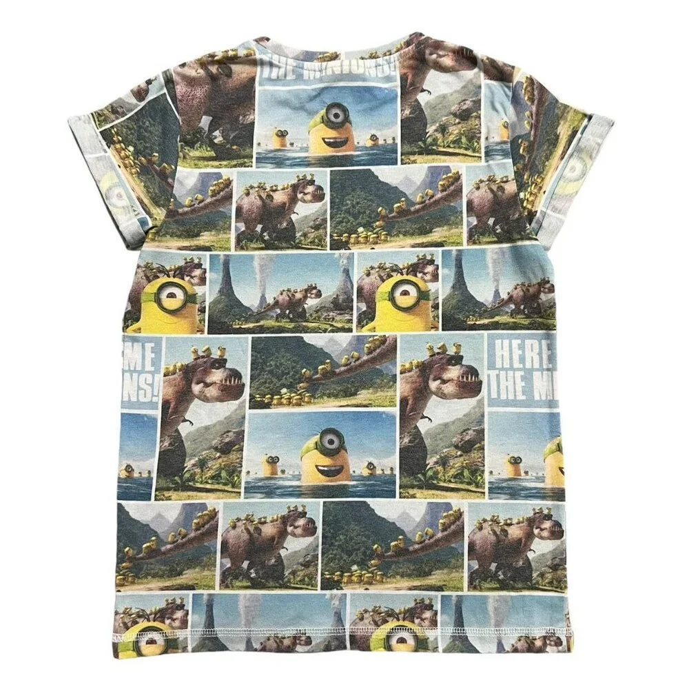 Next 8Y Minions T-Rex Dinosaur Shirt